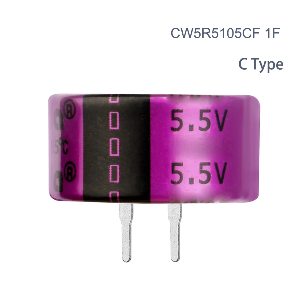 

Супер конденсаторы CW CDA конденсатор CW5R5105CF 5,5 В 1F C Тип supercapacitкнопки типа Farrah