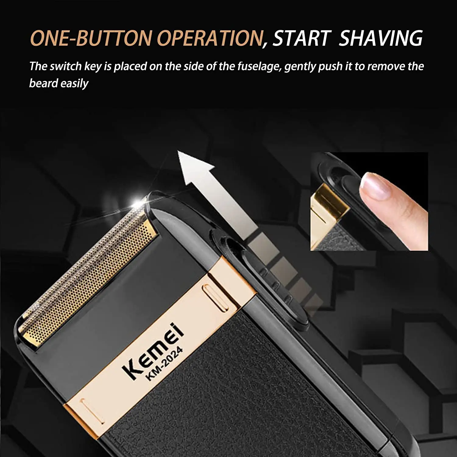 Kemei Electric Shaver for Men Twin Blade Waterproof Reciprocating Cordless Razor USB Rechargeable Shaving Machine Barber Trimmer electric shaver,razor blade,shaver blade head,electric shaver head,beard trimmer