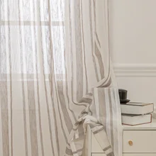 Rideau de fenêtre à rayures sauvages simples, nouveaux rideaux de décoration pour salon, salle à manger, chambre à coucher