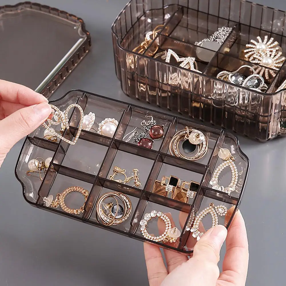 

Jewelry Storage Box Jewelry Display Case Clear Acrylic Necklace Bracelet Earrings Ring Organizer Holder Container