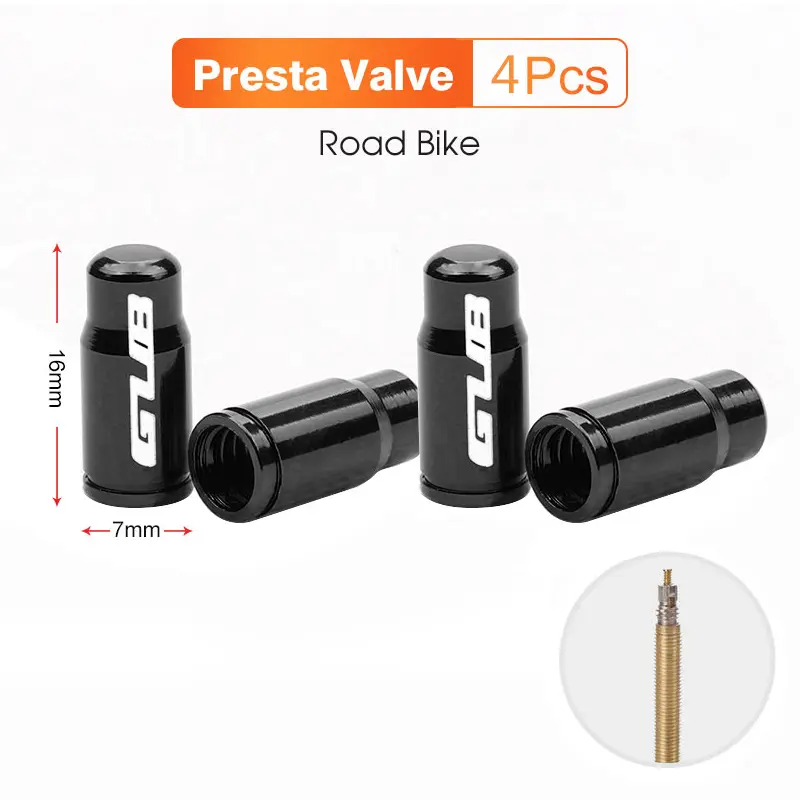 2pcs GUB Aluminum CNC Bicycle Tire Valve Cap MTB Road Bike Tube Tyre Gas Nozzle Cover for AV FV Schrader Presta Valve Dustproof - Image 18