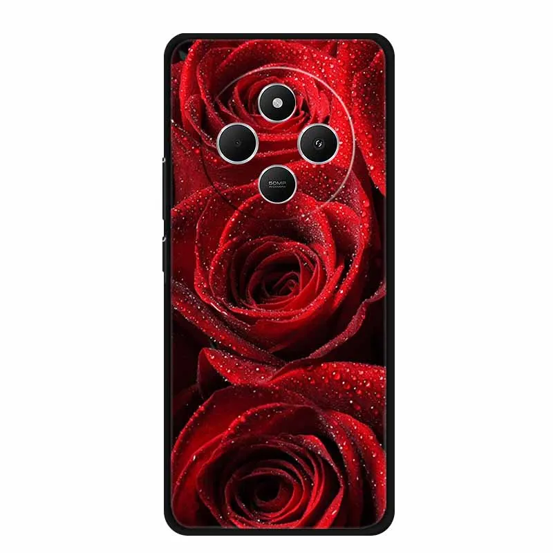 Sleek Black Silicone Shockproof Phone Case - Soft Protective Back Cover