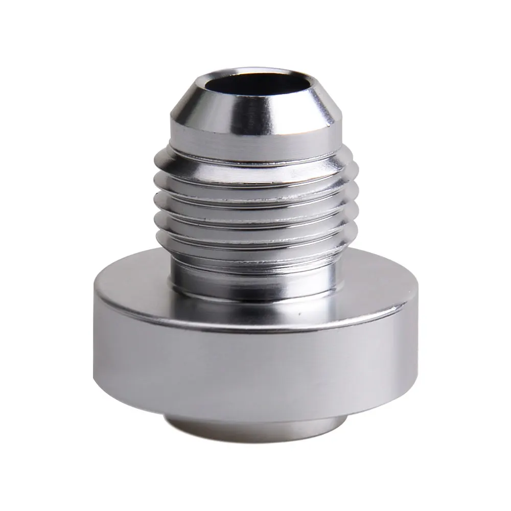 AN6 AN8 AN10 Aluminum Nitrous Hose Fitting Male Billet Straight Male Weld Fitting Adapter Weld Bung
