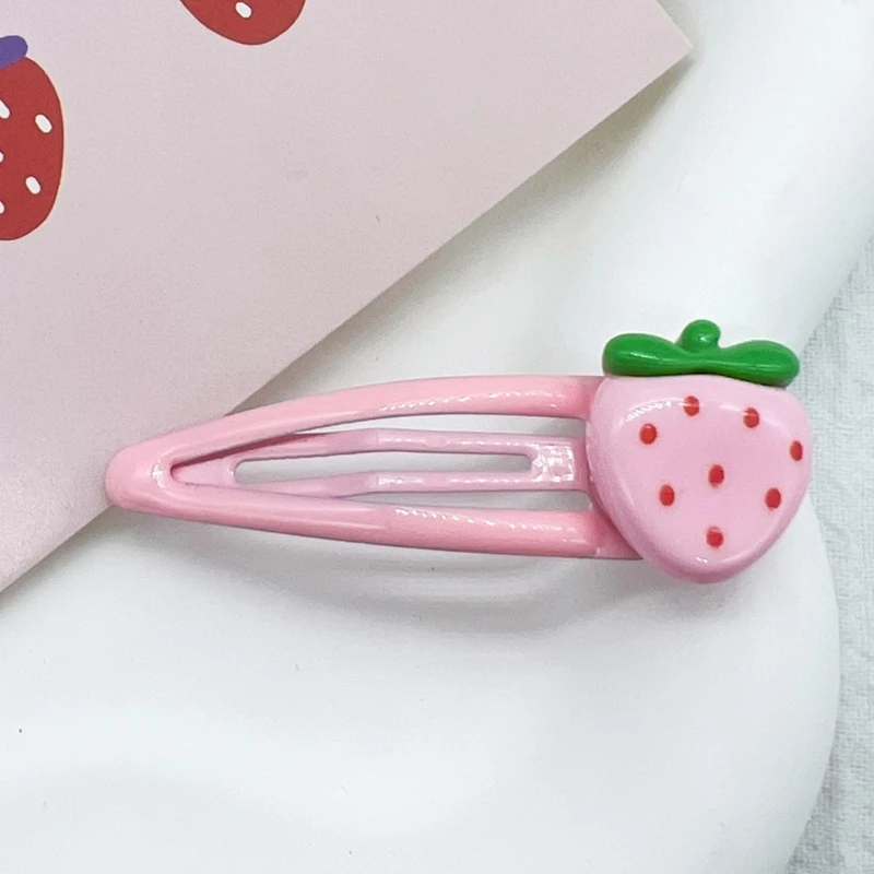 Clip Strawberry Hairpins Ladies Headpieces HairPin Pink Hair Clips womens formal wear women pantsuits pink women ladies custom made business office tuxedos formal work wear suits custom made