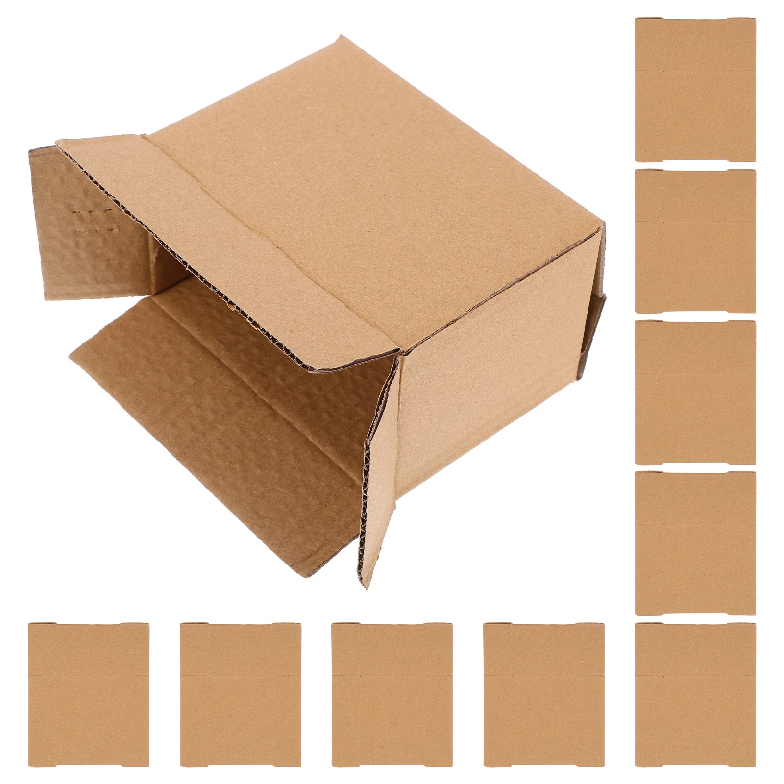 10Pcs Corrugated Shipping Boxes Heavy Duty Cardboard Packing Moving Storage Small Mailer Boxes for Shipping Moving Box