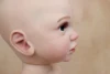 55 CM 3D-Paint Skin Full Soft Silicone Body Reborn Baby Girl Doll Toy 22 Inch Vinyl Dress Up Bathe Boneca Birthday Gift Present 2