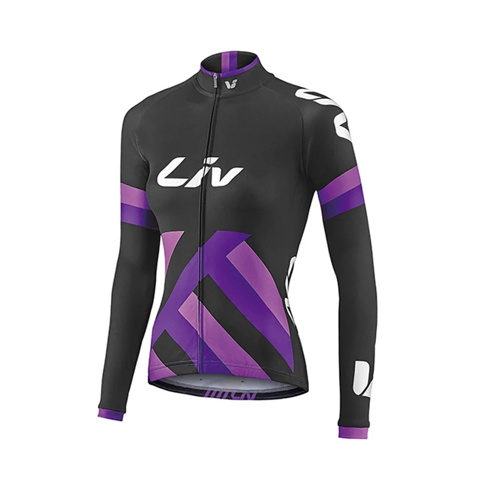 Winter Cycling Long Sleeve Jerseys Bicycle Thermal Fleece Clothing for Women winter jacket