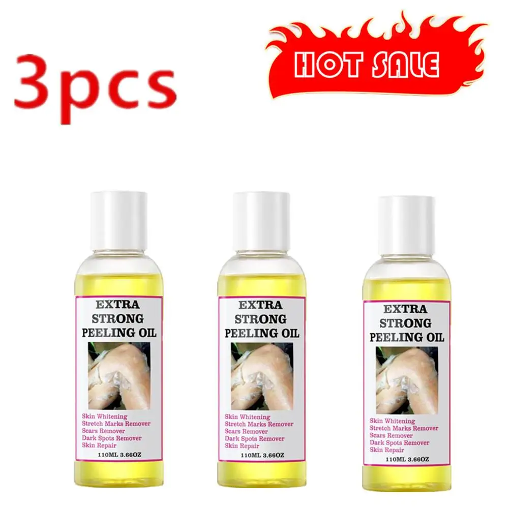 3X Peeling Oil For Dark Skin Super Strength Yellow Peeling Oil Strong Peeling Oil For Skin Brightening Moisturizing Removes De