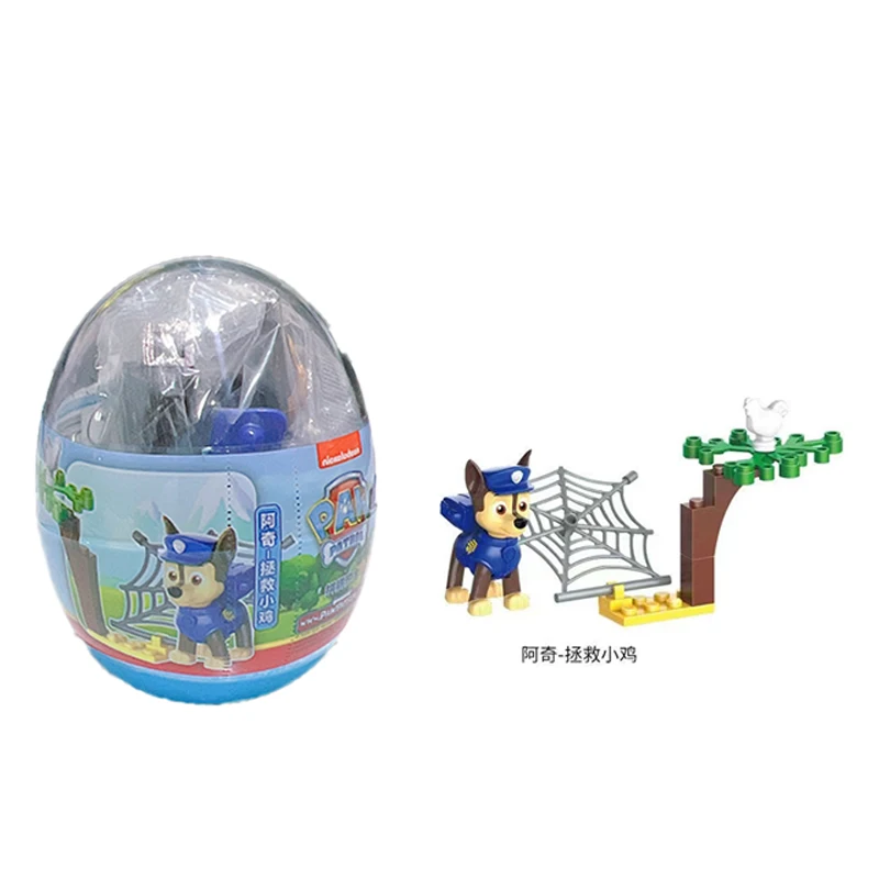 4pcs PAW Patrol Splicing blocks twisting Twisted Egg Mini Chase Marshall Skye Rubble Capsule Assembled Toys For children's Gifts