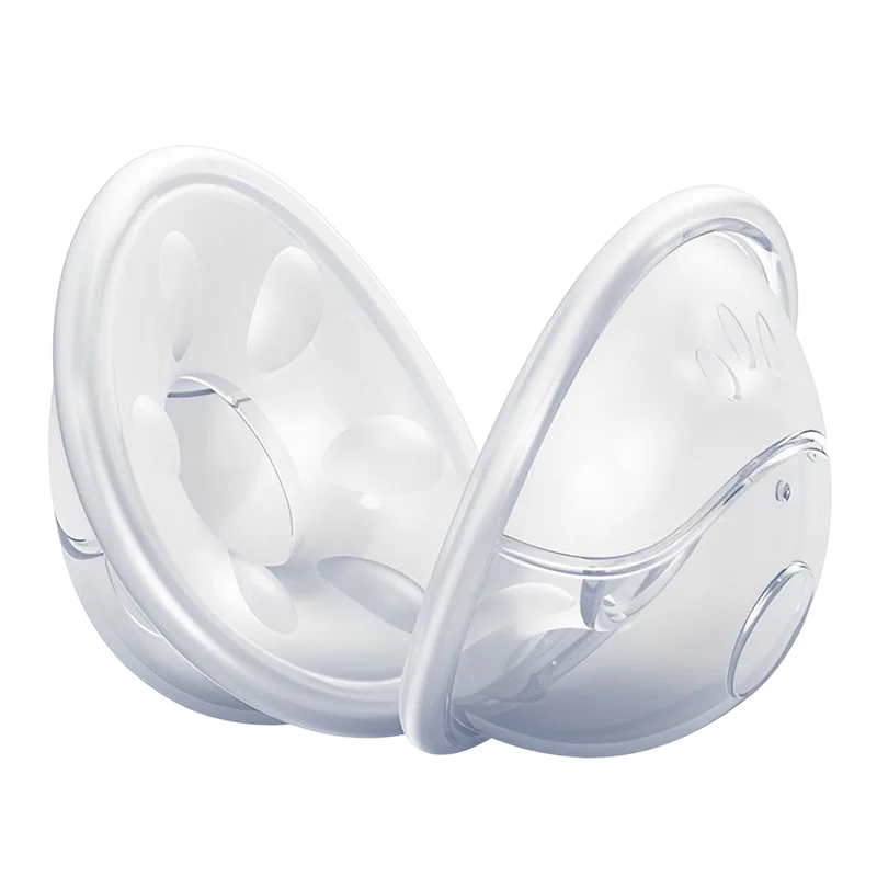 Breast Milk Collector 2pcs Wearable Milk Saver for Breastfeeding Manual Silicone Breast Shell Milk Collection Cup