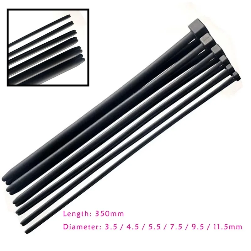 6size Super Long Horse Eye Urethra Dilator Silicone Urethral Catheter Sound Stimulator Penis Plug Male Masturbator Men Sex Toys