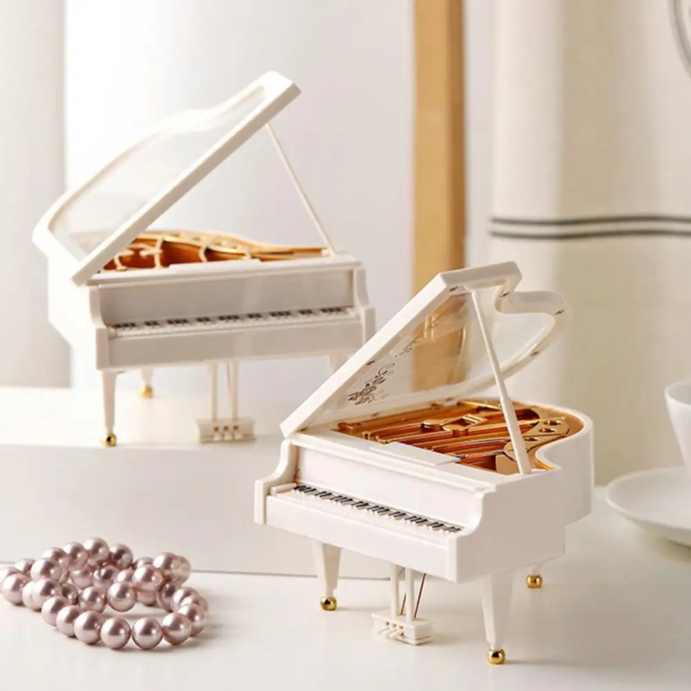 !!Music Box Ornament Birthday Gift Classical Ballerina Dancing Girl Piano Music Jewelry Box for Dressing Table