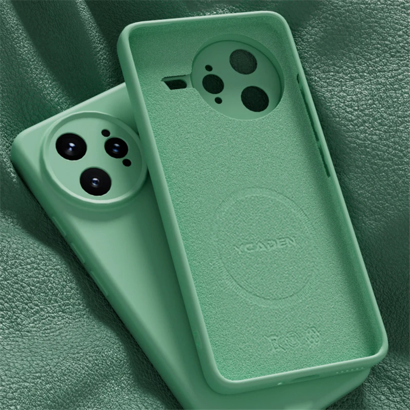 Liquid Silicone Shockproof Magnetic Wireless Charging Case - Solid Color Cover