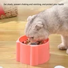 New anti-choking and high-neck protection cat bowl slow-food bowl cat dog feeder anti-overturn cat slow-food bowl pet supplies 2