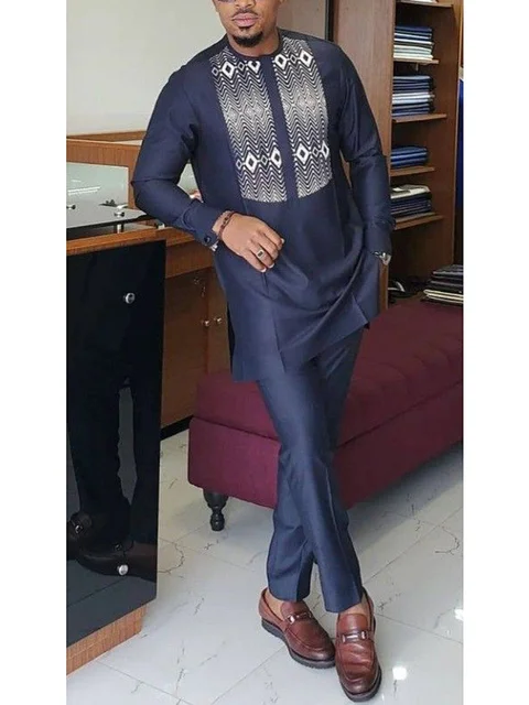 Yusuf Embroidered Dashiki Outfit - Image 6