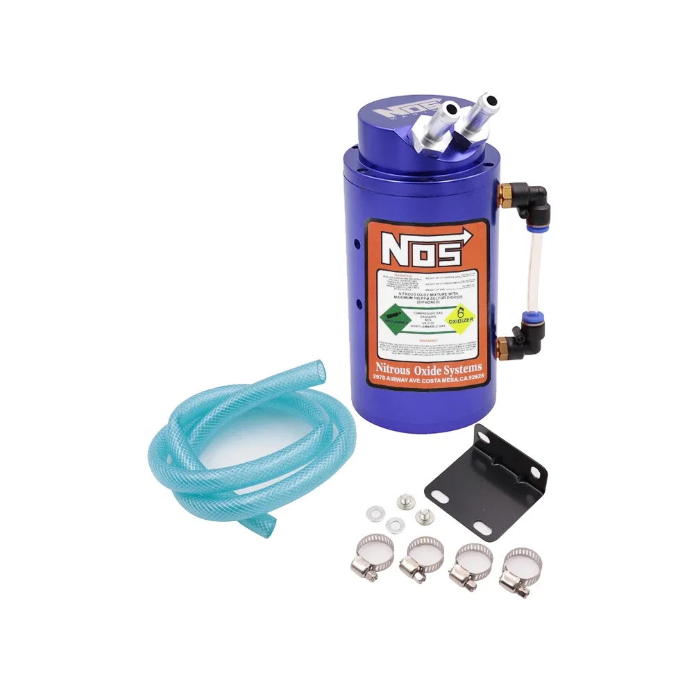 Universal NOS High Quality Aluminum Oil Catch Can Tank Can Kit Reservoir Oil Catch Tank Auto Vehicle Collector Kettle Accessory