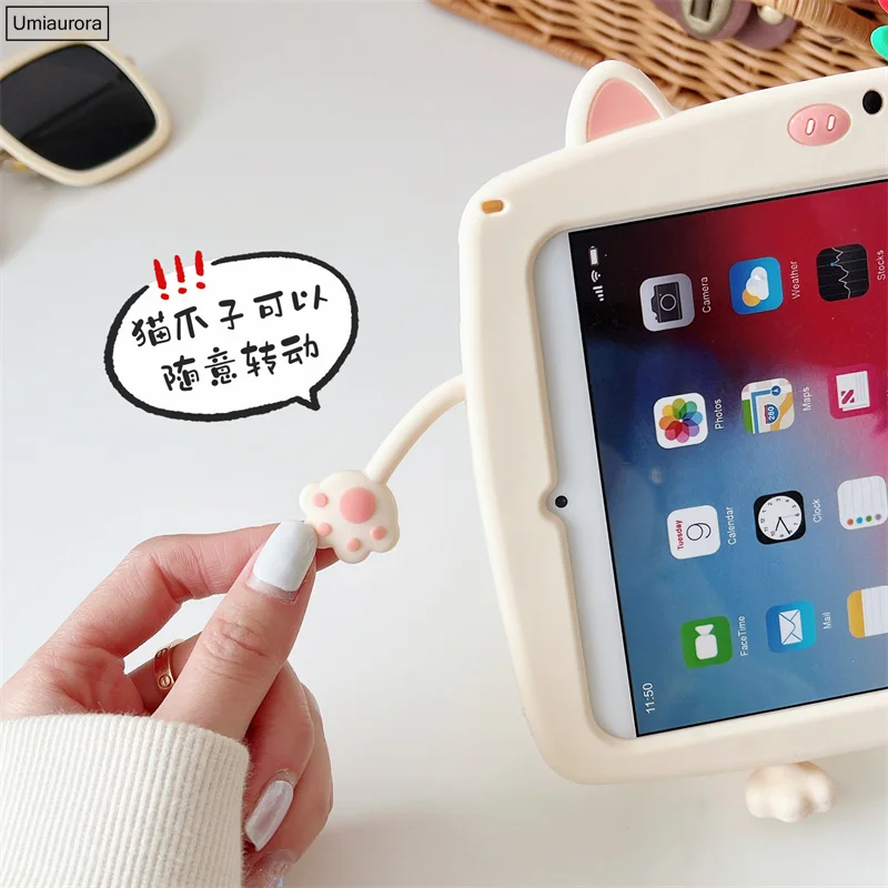 unicórnio dos desenhos animados crianças caso bolha para samsung galaxy tab lite silicone tablet capa
