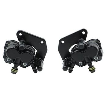 Gruppo Pinza Freno a Disco Sinistra e Destra con Pastiglie per ATV Quad Go Kart Buggy, Pinza Freno Idraulica