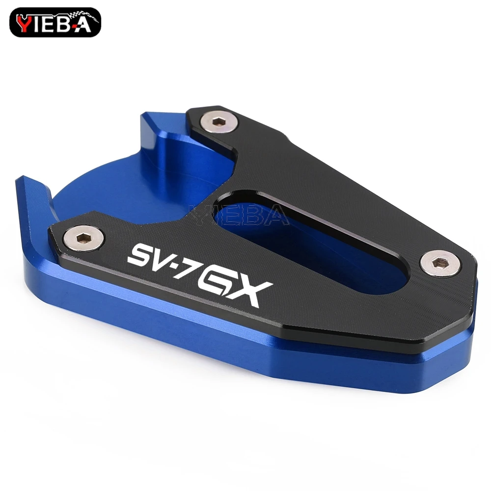 Motorcycle Kickstand Foot Extension Enlarger with Support Plate Pads