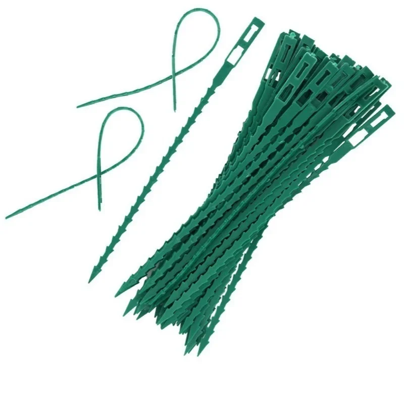 Adjustable Plastic Plant Cable Ties Reusable Cable Ties 50pcs plant cable ties For Garden Tree Climbing Support Plant Vine Tomato Stem Clip