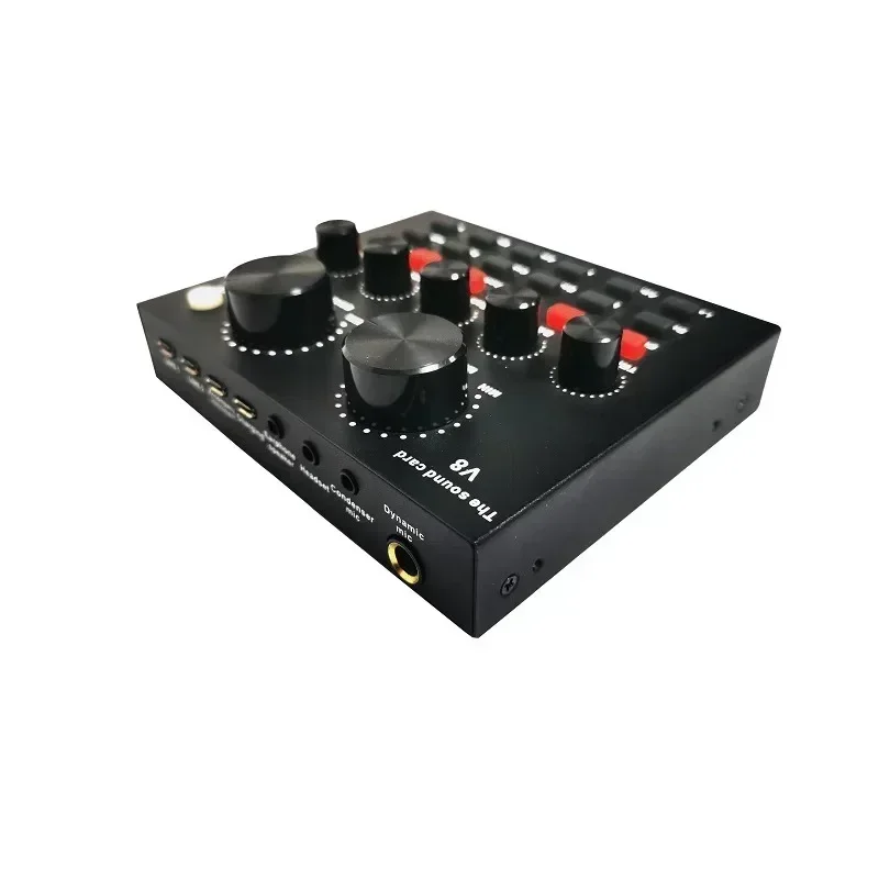 Mic V8 sound card PC computer audio USB recording studio game live broadcast KTV BM800 professional microphone condenser