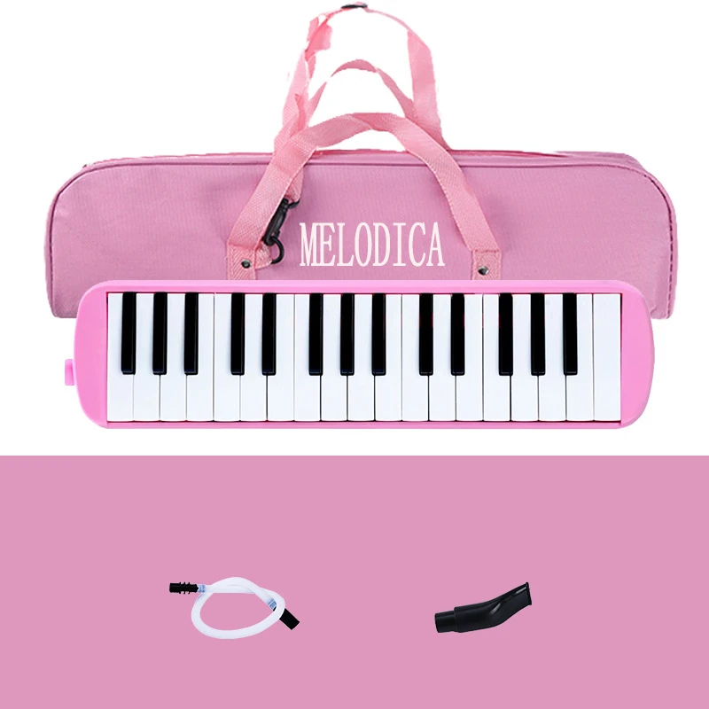 Portable 32-Key Melodica with Carrying Bag and Mouthpiece