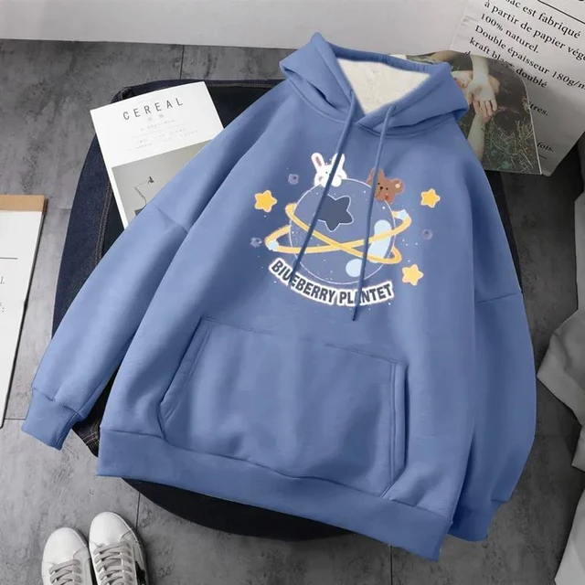 Velvet Hoodie  Hoodies Sweatshirts - Men's Plus Velvet Hoodie Cartoon  Autumn Winter - Aliexpress