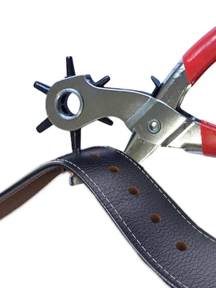 Leather Hole Punch Tool Set DIY Tool Belt Hole Puncher Kit, Punch Plier for  Belt, Watch Strap, Shoe, Fabric, Craft, Dog Collar - AliExpress