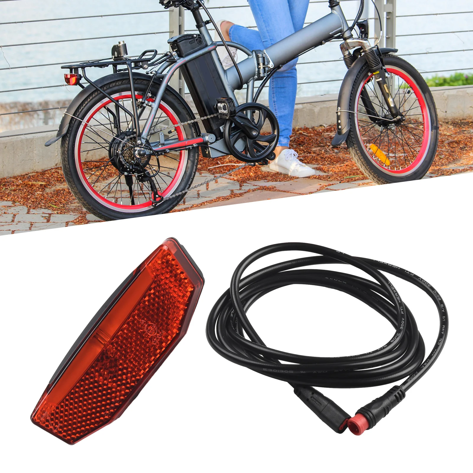 ไฟท้าย LED สำหรับ E-bike ความสว่างสูง ปลอดภัยทุกการขับขี่