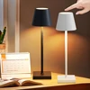 USB Rechargeable LED Table Lamp Touch Switch 3 Color Tempurture Dimmable Desk Lamp Modern Office Bar Restaurant Ambiance Light 1