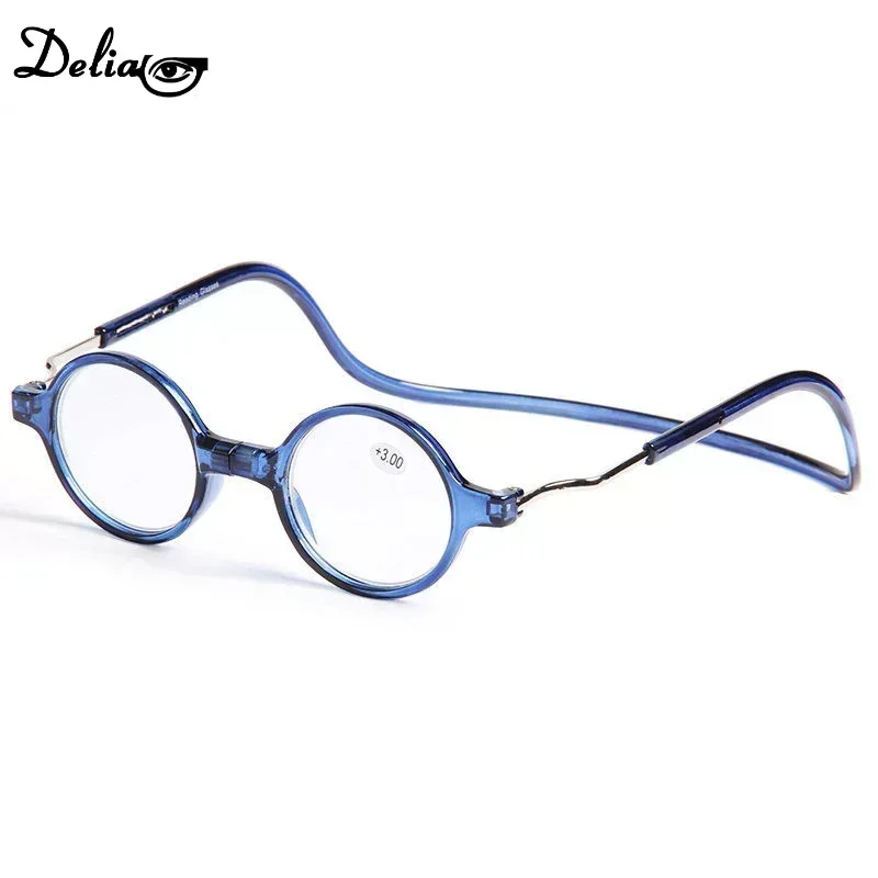 Magnet Reading Glasses for Men Women Presbyopia Glasses Hang Neck Magnetic Round Hyperopia Glasses Diopter +1to+4