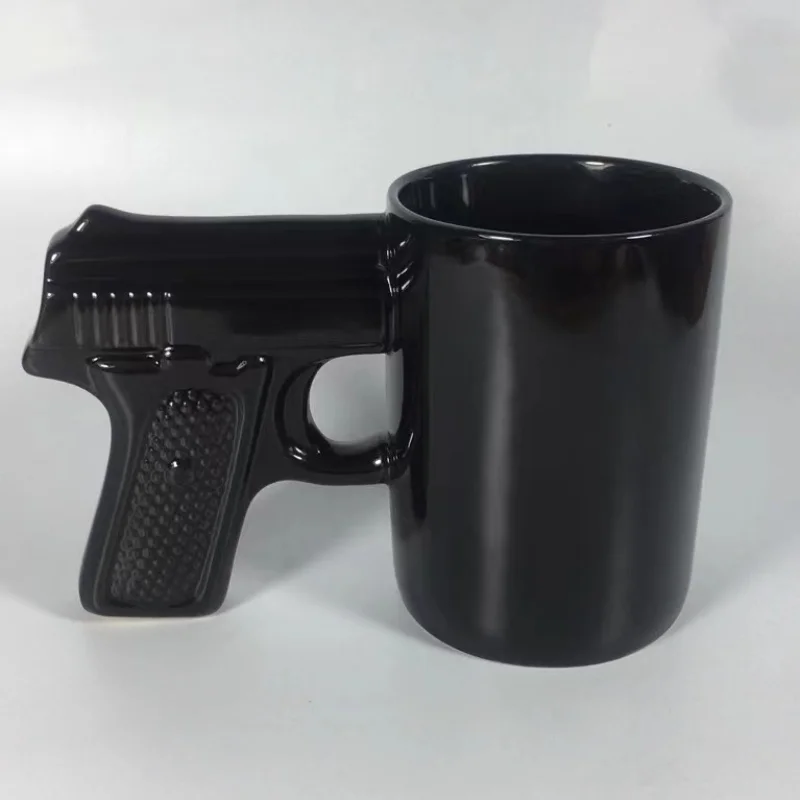 Pistol Grip Coffee Mug 320ml - كوب قهوة بمقبض مسدس...