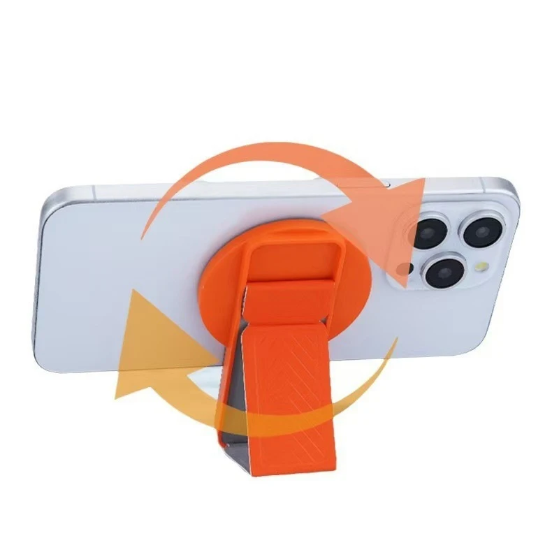 360도 자석 빠른 마운트 접이식 자기 전화 홀더 아이폰 포켓 회전을위한 Magsafe 용 핸드폰 스탠드 브래킷