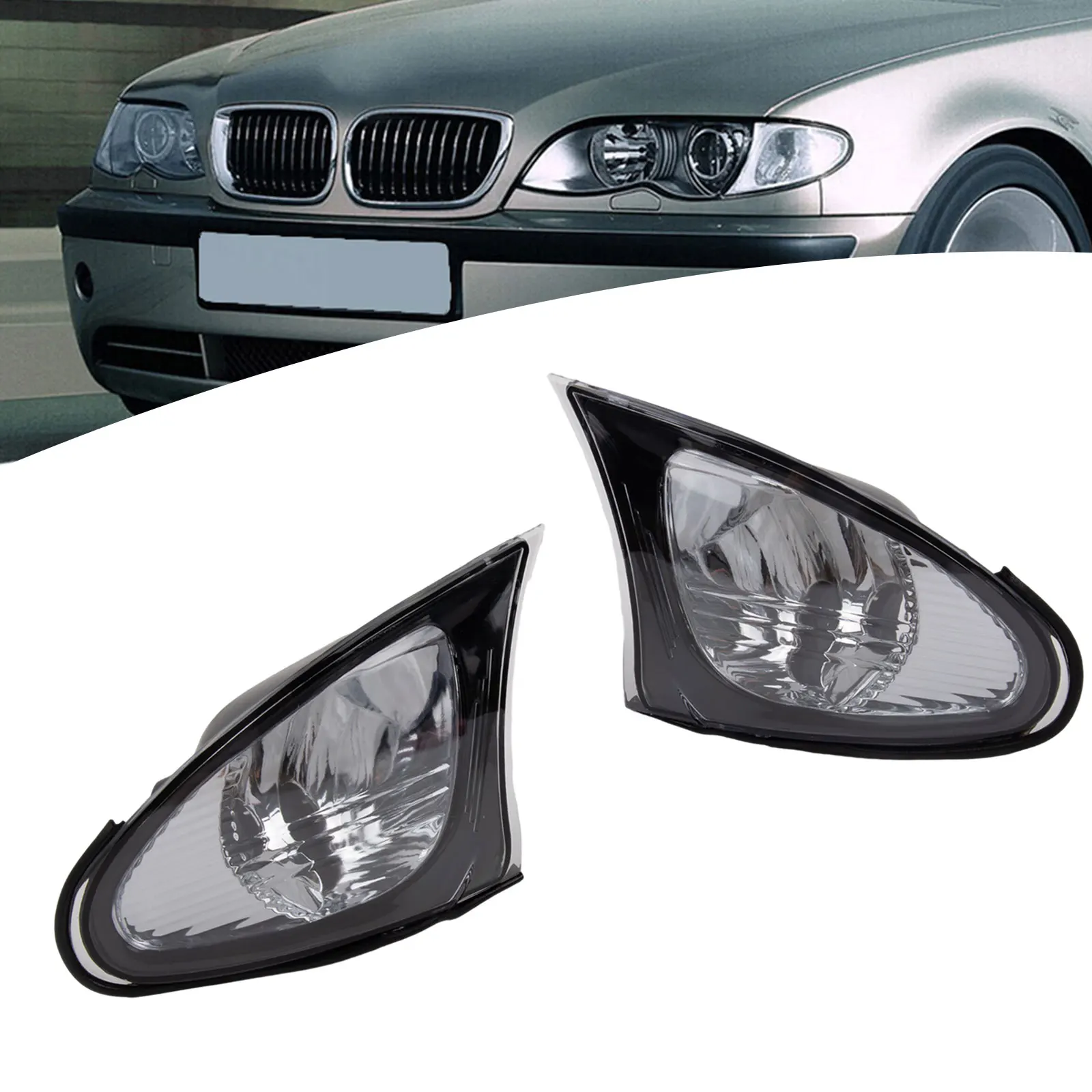 

2pcs Car Front Indicator Corner Lights For BMW 3 Series E46 2002-2005 63137165859 63137165860 Turn Signal Lamp Car Accessories
