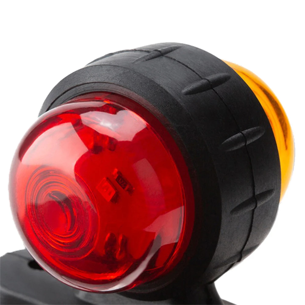 LED Marker Lights 2PCS Truck Side Marker Lights 12V 24V Red Amber Signal Indicator