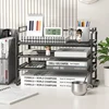 Thickened Foldable File Rack Metal File Frame Office Desktop Multi-Layer File Folder Storage Box Office Supplies Complete File 4