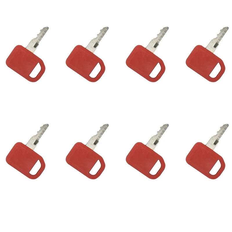 Ignition Key 8Pcs T209428 KV13427 AT195302 R45361 Compatible with John Deere Skid Steer 240 250 260 270 280 313 315 317 318D