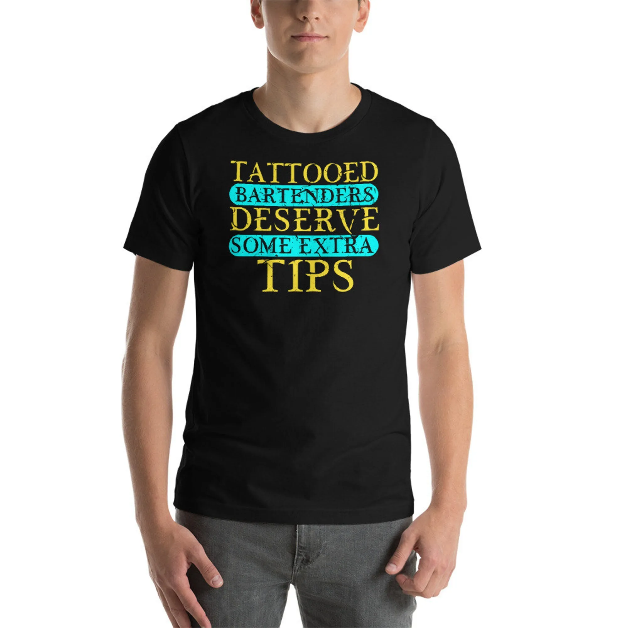 I Baristi Tatuati Richiedono Punte Extra T-Shirt Unisex Per Body Art Server