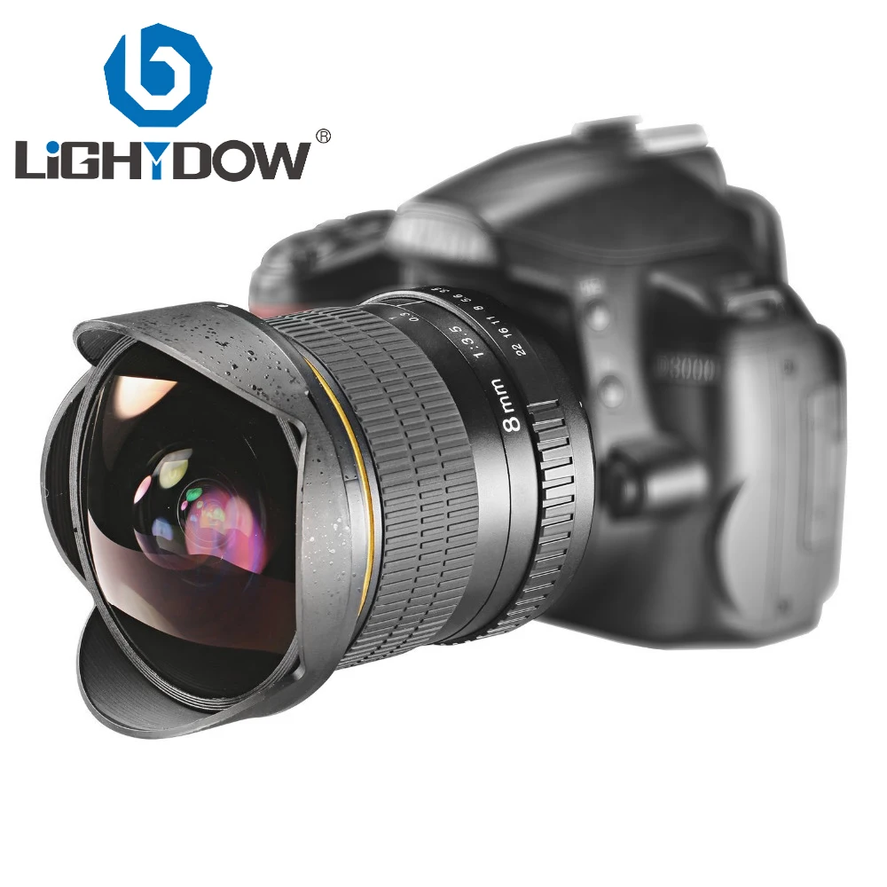 Lightdow Objectif fisheye ultra grand angle pour appareil photo reflex