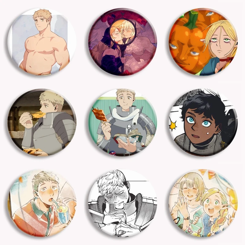 Фото Аниме Dungeon Meshi вкусная в подземелье Кнопка булавка Thorden Laios Senshi Donato Marcille Tims Izutsumi брошь значки сумка Декор №1