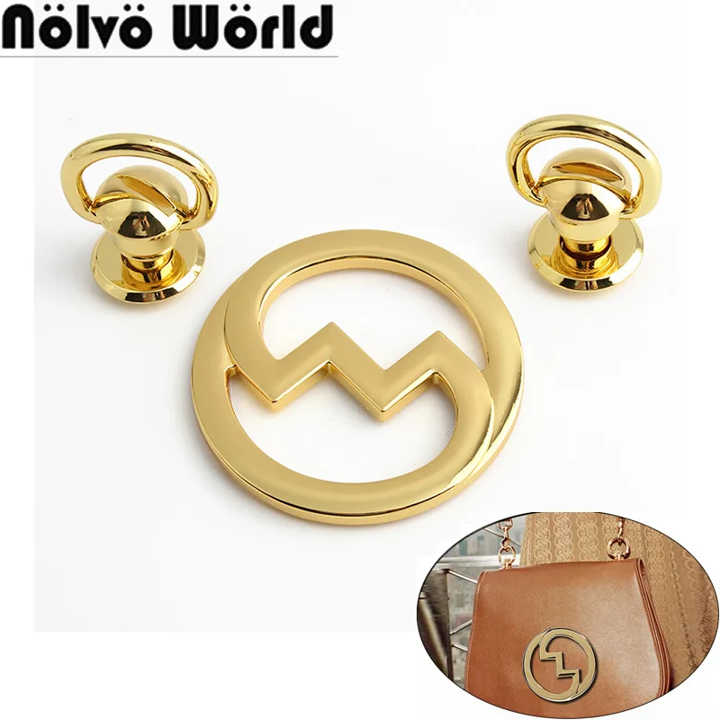510SetsKGoldMetalLocksForLeatherBagsHandbagsShoulderPurse