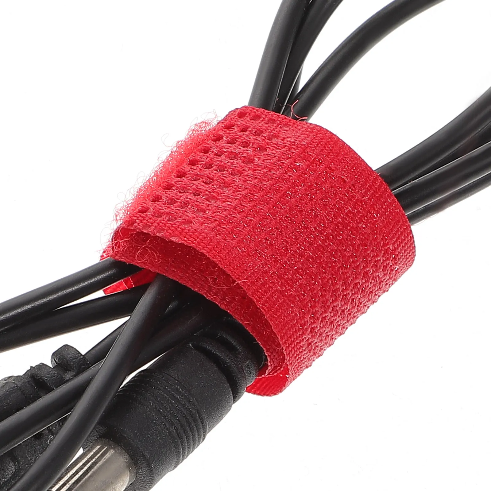 50Pcs 후크 및 루프 케이블 타이 가전제품용 재사용 가능한 코드 정리함 홈 오피스 USB 충전기 와이어 관리 다채로운 폴리에스테르