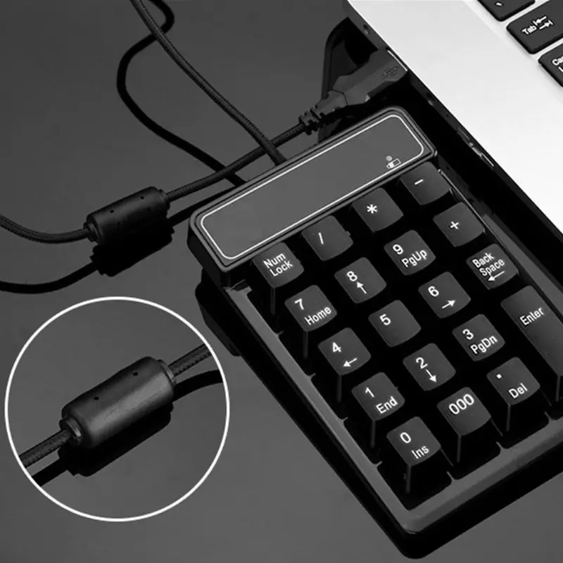 USB Wire Numeric Keypad Mechanical Feel Number Pad... – Grandado - View #13