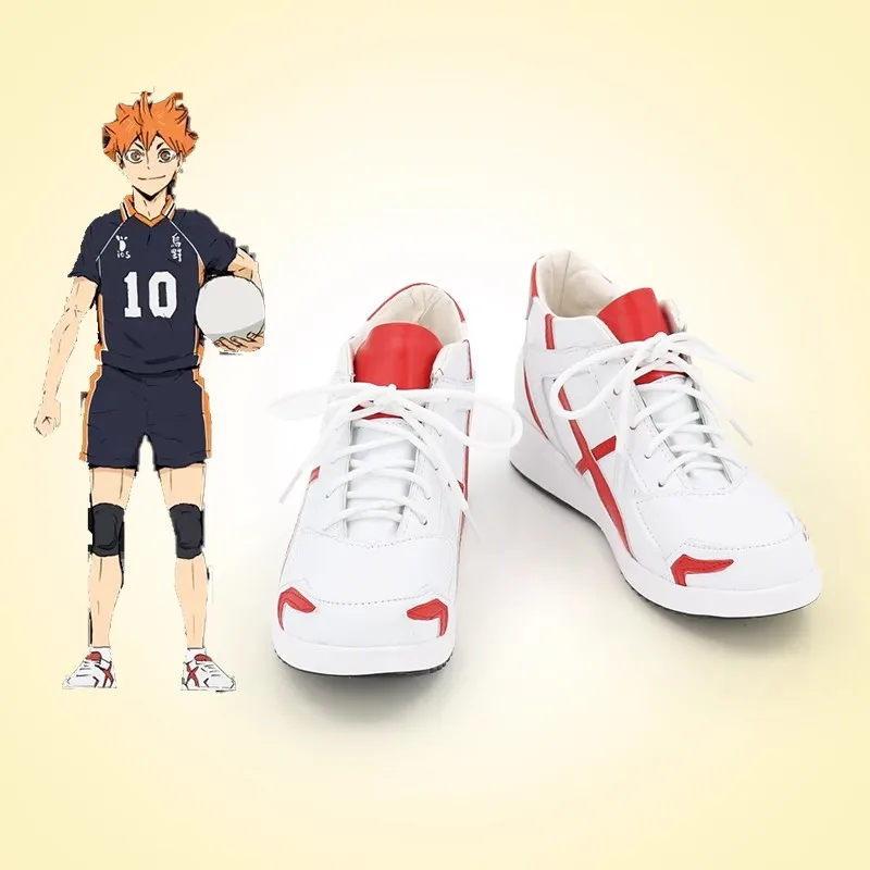 

Haikyuu! Обувь для косплея Хината шоё, ботинки на заказ для Хэллоуина, карнавала