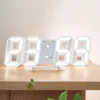 3D LED Digital Wall Clock with Adjustable Brightness Triple Alarm Temperature Display for Home Office Use 1