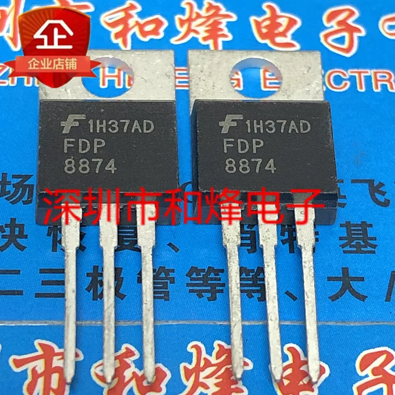 

30pcs original new FDP8874 TO-220 30V 114A