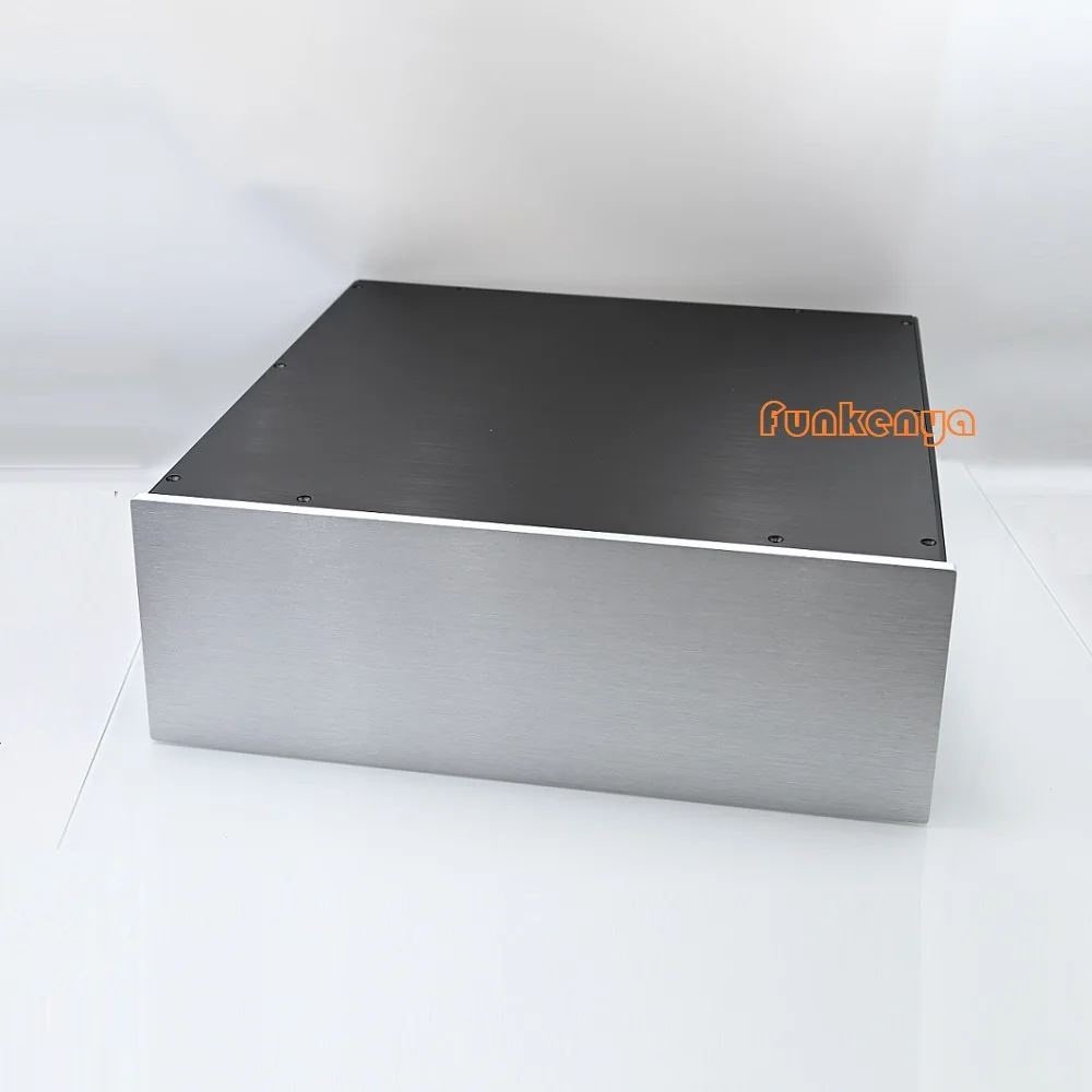 430X150X410mm 양극 처리 된 Aluimnum 전력 증폭기 공급 섀시 EU US 플러그 DIY 구멍 헤드폰 앰프 하우징 4315 DAC 디코더 케이스