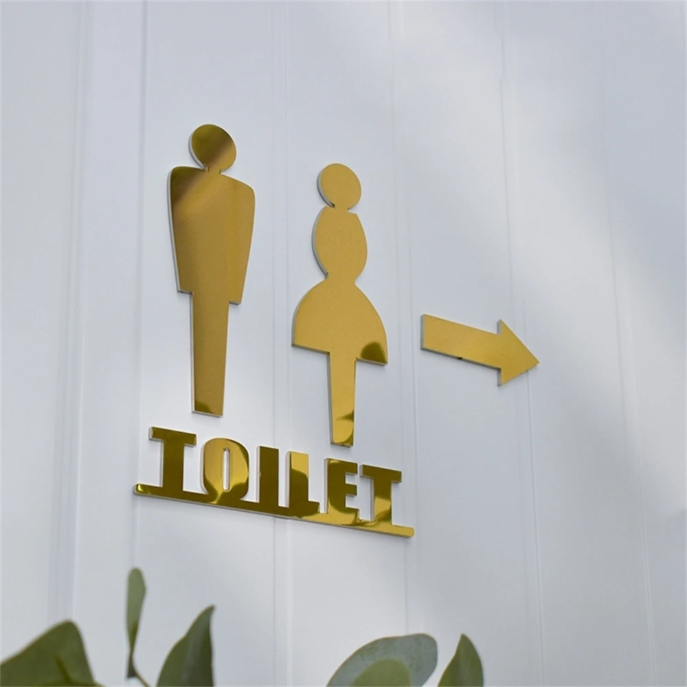 Metal Gold Arrows Signage Sticker