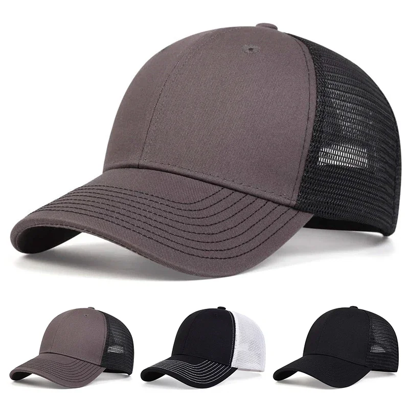 Unisex Leichte Baseballkappen mit Netz für Frühling und Sommer, Verstellbare Freizeithüte, Sonnenschutzhüte, Sport-Golfkappen