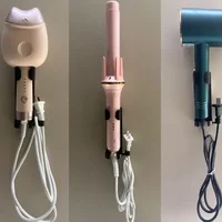 Hair Curler Straighteners Holder Curling Bracket Wall Mounted Hair Dryer Organizer For Bathroom Home Accessories 2